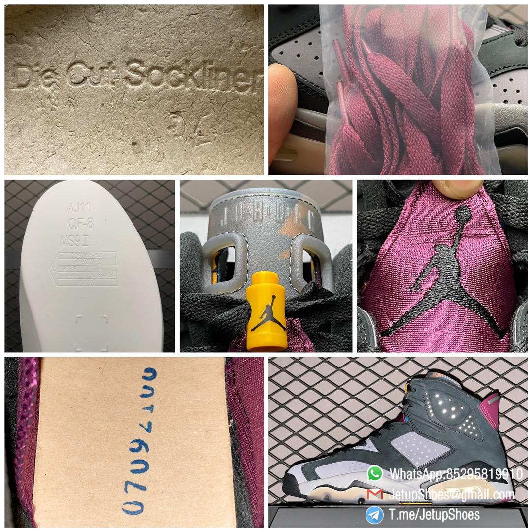 RepSneakers AJ6 Air Jordan 6 Retro Bordeaux Soft Nubuck Upper Grey Base Black Overlays Multicolor Translucent Tongue Bordeaux Throat Heel Tab SKU CT8529 063 09 RepSneakers AJ6 Air Jordan 6 Retro Bordeaux Soft Nubuck Upper Grey Base Black Overlays Multicolor Translucent Tongue Bordeaux Throat Heel Tab SKU CT8529 063 09