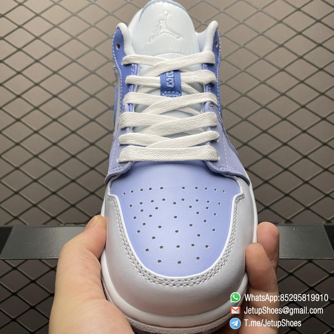 RepSnkrs Air Jordan 1 Low SE Mighty Swooshers White Light purple Blue Upper Hypnotic Eyes Visible Through The Semi translucent Playful Imagery Icy Tread Outsole SKU DM5442 040 03