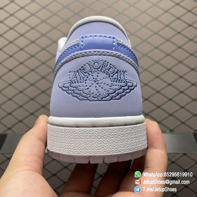 RepSnkrs Air Jordan 1 Low SE Mighty Swooshers White Light purple Blue Upper Hypnotic Eyes Visible Through The Semi translucent Playful Imagery Icy Tread Outsole SKU DM5442 040 04