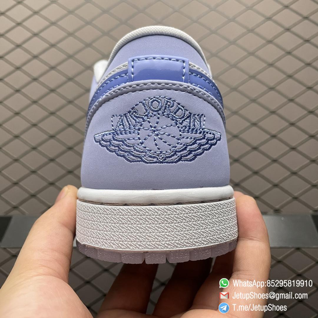 RepSnkrs Air Jordan 1 Low SE Mighty Swooshers White Light purple Blue Upper Hypnotic Eyes Visible Through The Semi translucent Playful Imagery Icy Tread Outsole SKU DM5442 040 04