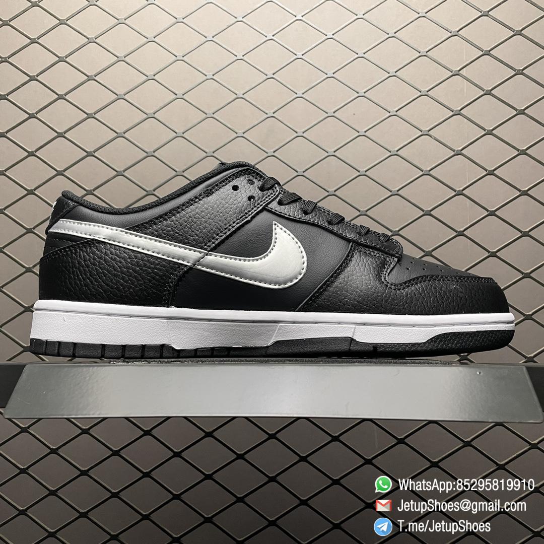 Replica Shoes NBA x NK Dunk Low Black Silver for Celebrates NBAs 75th Anniversary Black Upper Smooth Leather Base Tumbled Leather overlays SKU DC9560 001 02 Replica Shoes NBA x NK Dunk Low Black Silver for Celebrates NBAs 75th Anniversary Black Upper Smooth Leather Base Tumbled Leather overlays SKU DC9560 001 02