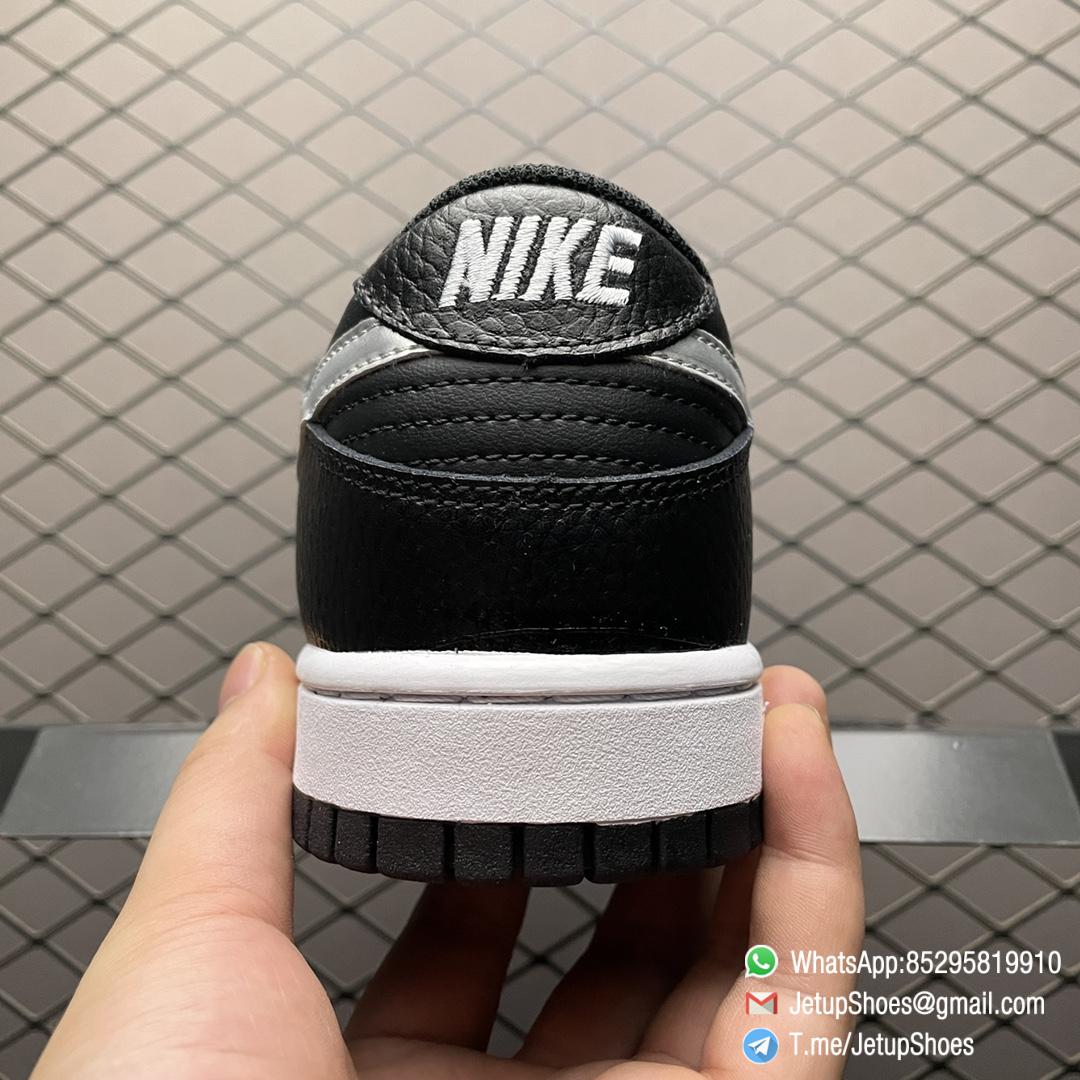 Replica Shoes NBA x NK Dunk Low Black Silver for Celebrates NBAs 75th Anniversary Black Upper Smooth Leather Base Tumbled Leather overlays SKU DC9560 001 04