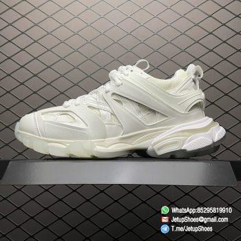 Replica Sneakers Balenciaga Mens Track Sneaker In White Mesh and Nylon Upper Glow In The Dark Effect Track Embossed Heel BB Embossed Outsole SKU 542023W3CR19000 01