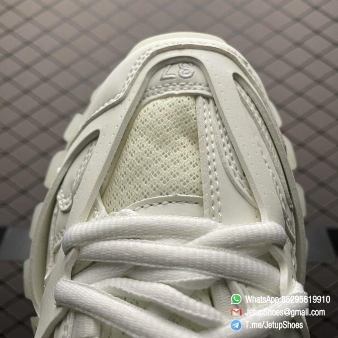 Replica Sneakers Balenciaga Mens Track Sneaker In White Mesh and Nylon Upper Glow In The Dark Effect Track Embossed Heel BB Embossed Outsole SKU 542023W3CR19000 05