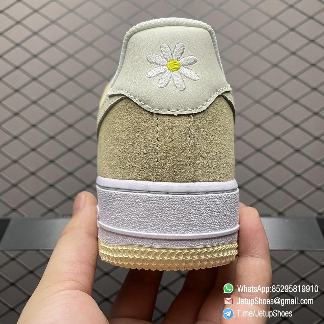 Replica Sneakers Nike Air Force 1 Low Lemon Drop Tan Suede Overlays Lemon Blossom Flower Heels White AF1 Midsole Beige Rubber Outsole SKU DM9476 700 05 Replica Sneakers Nike Air Force 1 Low Lemon Drop Tan Suede Overlays Lemon Blossom Flower Heels White AF1 Midsole Beige Rubber Outsole SKU DM9476 700 05