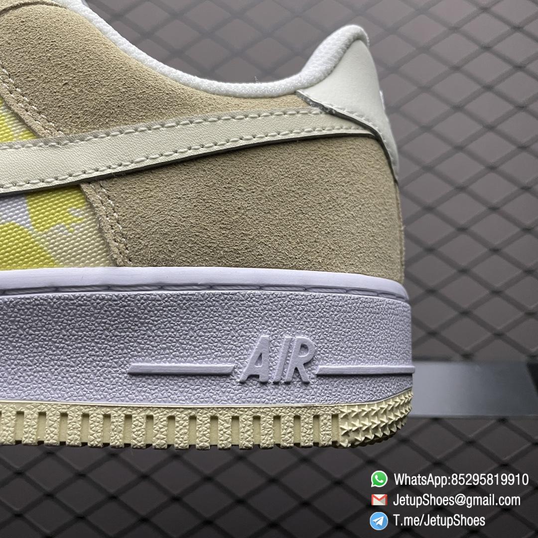 Replica Sneakers Nike Air Force 1 Low Lemon Drop Tan Suede Overlays Lemon Blossom Flower Heels White AF1 Midsole Beige Rubber Outsole SKU DM9476 700 07 Replica Sneakers Nike Air Force 1 Low Lemon Drop Tan Suede Overlays Lemon Blossom Flower Heels White AF1 Midsole Beige Rubber Outsole SKU DM9476 700 07