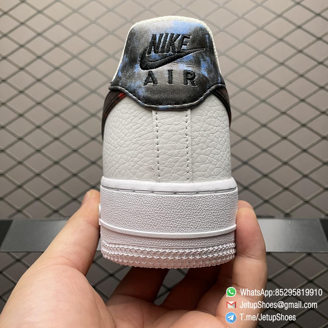 Tie Dye In Two Tones 0Appears On The Nike Air Force 1 Low White Base Red and Blue Dominant Tie Dye Logo SKU DJ6889 100 07 Tie Dye In Two Tones 0Appears On The Nike Air Force 1 Low White Base Red and Blue Dominant Tie Dye Logo SKU DJ6889 100 07