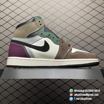 Top Clone Support Sneakers Air Jordan 1 High OG Hand Crafted Black Archaeo Brown Dark Chocolate Multi Color Upper SKU DH3097 001 Best RepSneakers Store 02