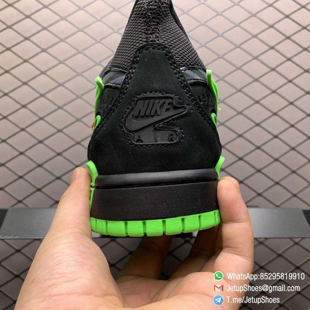 Top Quality Replica Sneakers Off White x Air Rubber Dunk Green Strike Black Green Upper Outlined Swoosh Nike Off Tongue Tag and Shoelaces SKU CU6015 001 04