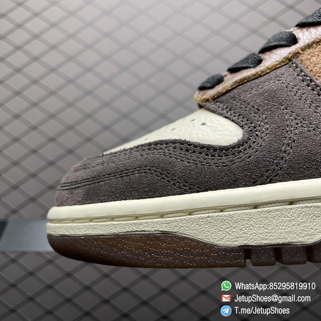 Top Quality Repsneakers Bodega x Dunk High Legend Moccasin Like Rawhide Stitching Cream hued Leather Toe Brown Hairy Suede Panels and Overlays Debossed Bodega Logo SKU CZ8125 200 03 Top Quality Repsneakers Bodega x Dunk High Legend Moccasin Like Rawhide Stitching Cream hued Leather Toe Brown Hairy Suede Panels and Overlays Debossed Bodega Logo SKU CZ8125 200 03