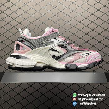 Top Replica Balenciaga Wmns Track 2 Sneaker Pink Colorway Pink Grey White SKU 568615 W3AE2 5291 Best Rep Snkrs Store 02