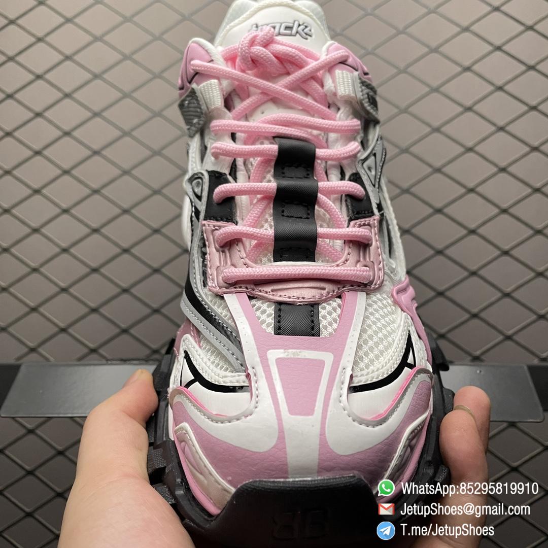 Top Replica Balenciaga Wmns Track 2 Sneaker Pink Colorway Pink Grey White SKU 568615 W3AE2 5291 Best Rep Snkrs Store 03