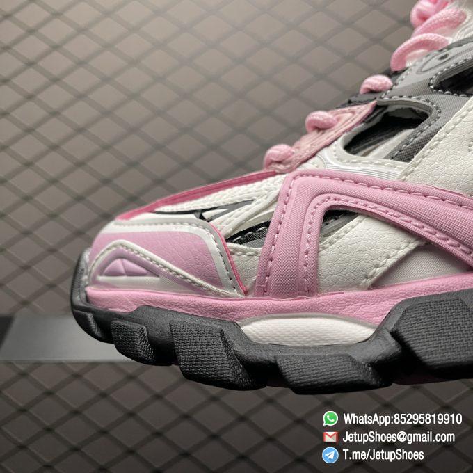 Top Replica Balenciaga Wmns Track 2 Sneaker Pink Colorway Pink Grey White SKU 568615 W3AE2 5291 Best Rep Snkrs Store 06