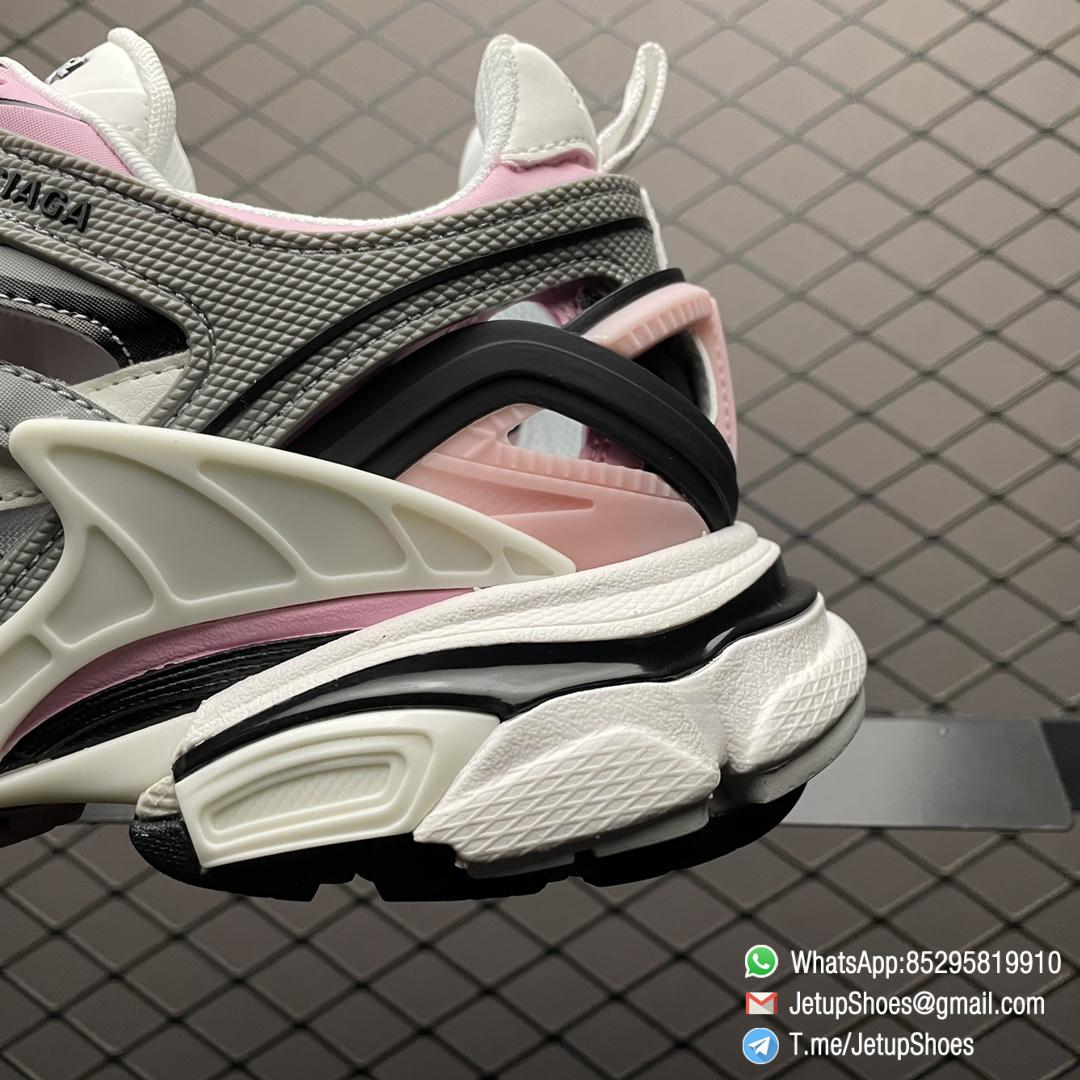 Top Replica Balenciaga Wmns Track 2 Sneaker Pink Colorway Pink Grey White SKU 568615 W3AE2 5291 Best Rep Snkrs Store 07