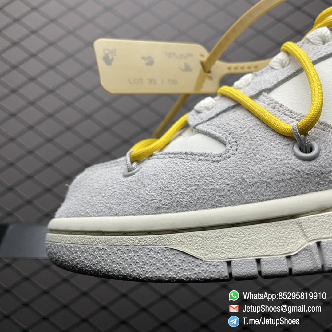 Top Replica Nike Dunk Off White x Dunk Low Lot 39 of 50 White Leather Upper with Soft Grey Suede Overlays 39 of 50 badge the lateral midsole SKU DJ0950 109 06 Top Replica Nike Dunk Off White x Dunk Low Lot 39 of 50 White Leather Upper with Soft Grey Suede Overlays 39 of 50 badge the lateral midsole SKU DJ0950 109 06