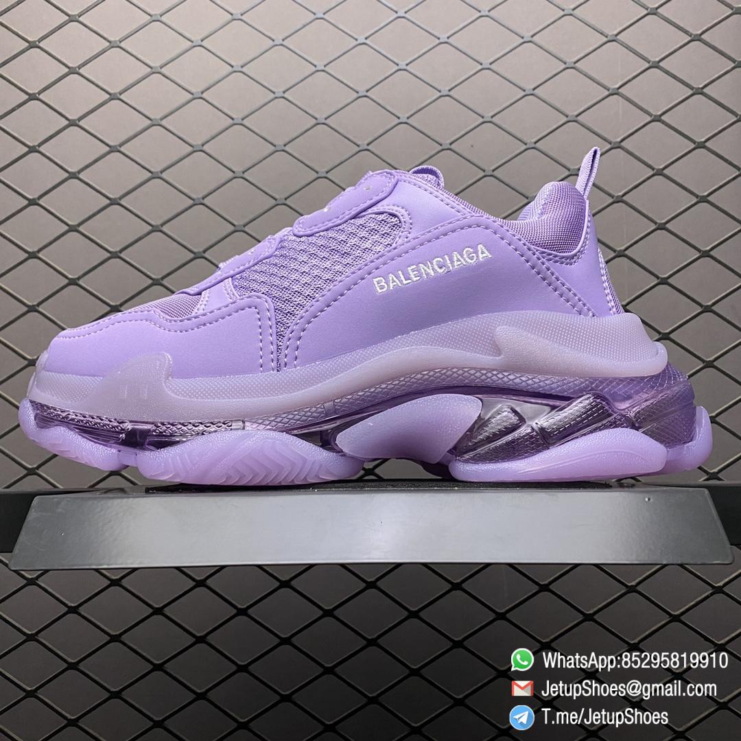 Best Replica Balenciaga Triple S Sneaker 'Clear Sole – Light Lilac' Nylon Purple Upper SKU 544351 W2GA1 5890 – The Best Replica Air Jordan and Nike Sneakers In Store