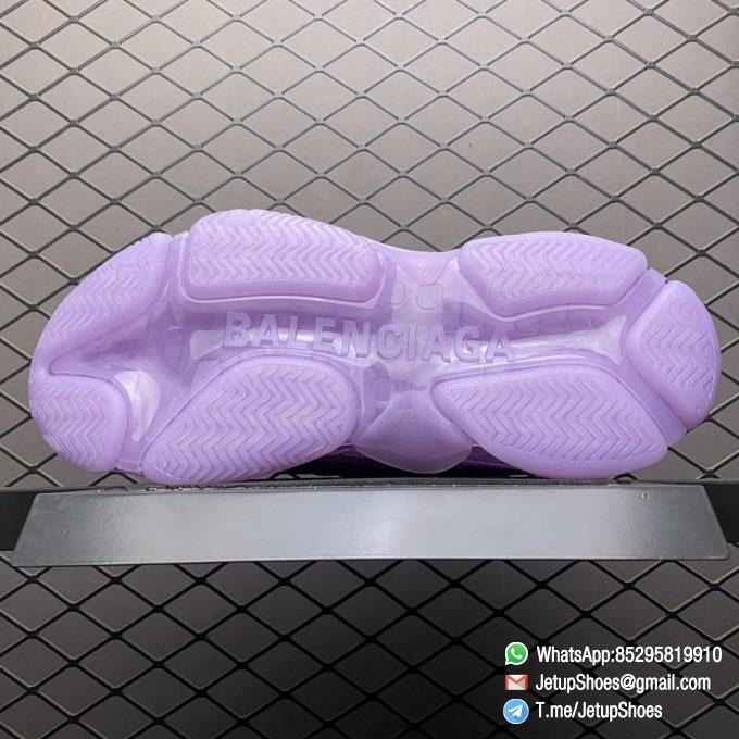 Best Replica Balenciaga Triple S Sneaker Clear Sole Light Lilac All Nylon Purple Upper Nitrogen Crystal Outsole SKU 544351 W2GA1 5890 Top Luxury Sneakers Store 08