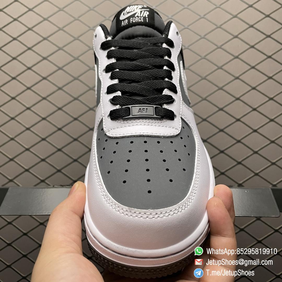 Best Replica Sneakers Nike Air Force 1 07 Camcorder Black White Grey Colorway REC LEVEL WHT BAL SHUTTER SPEED PROGRAM SKU GD5060 755 06