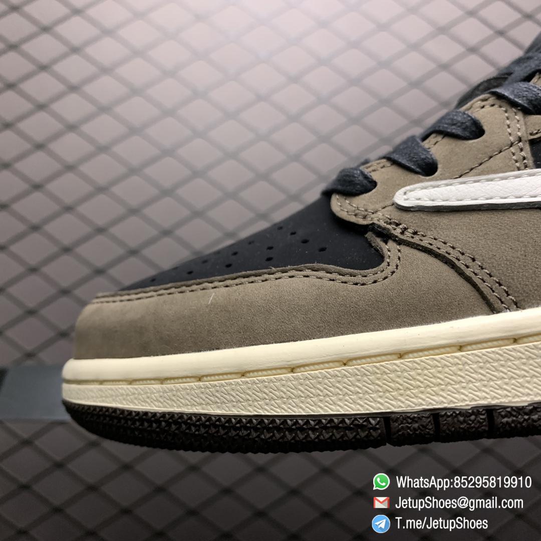 Best Replica Travis Scott x Air Jordan 1 Low Mocha Black and Dark Mocha Upper Oversized Backward Facing Swoosh Cactus Jack Logo Scotts face Pattern SKU CQ4277 001 03 Best Replica Travis Scott x Air Jordan 1 Low Mocha Black and Dark Mocha Upper Oversized Backward Facing Swoosh Cactus Jack Logo Scotts face Pattern SKU CQ4277 001 03