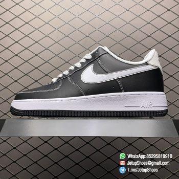 RepSneakers Nike Air Force 1 S50 GS Black White Black Leather Upper White Nike Wing Logo White Lace SKU DB1560 001 Best Quality Sneakers Store 01