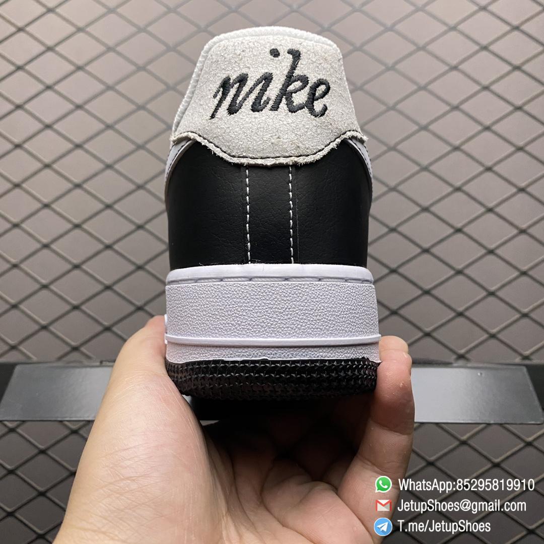 RepSneakers Nike Air Force 1 S50 GS Black White Black Leather Upper White Nike Wing Logo White Lace SKU DB1560 001 Best Quality Sneakers Store 02