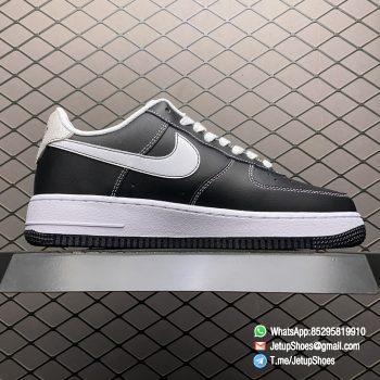 RepSneakers Nike Air Force 1 S50 GS Black White Black Leather Upper White Nike Wing Logo White Lace SKU DB1560 001 Best Quality Sneakers Store 03