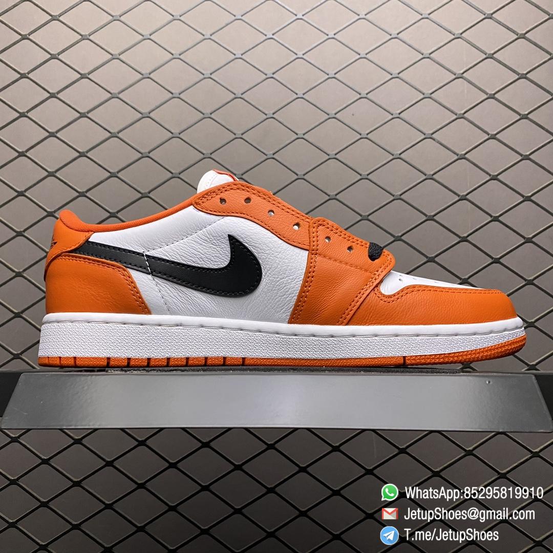 Replica Sneakers Air Jordan 1 Low OG Starfish White Base Leather Upper Orange Overlays Black Hits Swoosh Laces and Jordan Wings Logo SKU CZ0790 801 Top RepSneakers 03 Replica Sneakers Air Jordan 1 Low OG Starfish White Base Leather Upper Orange Overlays Black Hits Swoosh Laces and Jordan Wings Logo SKU CZ0790 801 Top RepSneakers 03