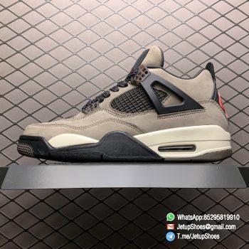 Replica Sneakers Travis Scott Olive x Air Jordan 4 Retro TS4 AJ4 Brown Suede Upper Cactus Jack Logo Right Heel Friends Family Limited Edition SKU AJ4 882335 01