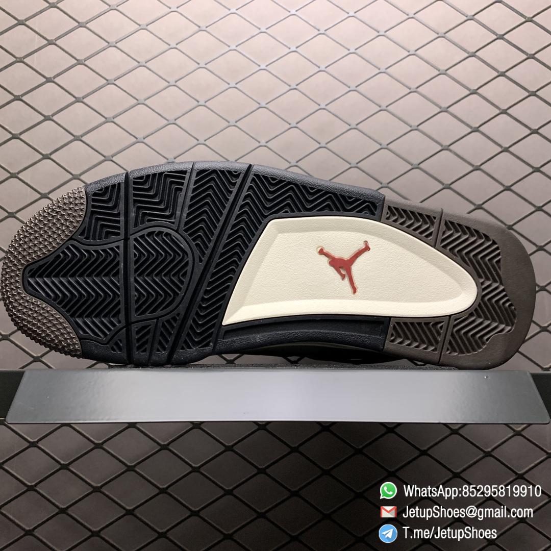 Replica Sneakers Travis Scott Olive x Air Jordan 4 Retro TS4 AJ4 Brown Suede Upper Cactus Jack Logo Right Heel Friends Family Limited Edition SKU AJ4 882335 07 Replica Sneakers Travis Scott Olive x Air Jordan 4 Retro TS4 AJ4 Brown Suede Upper Cactus Jack Logo Right Heel Friends Family Limited Edition SKU AJ4 882335 07