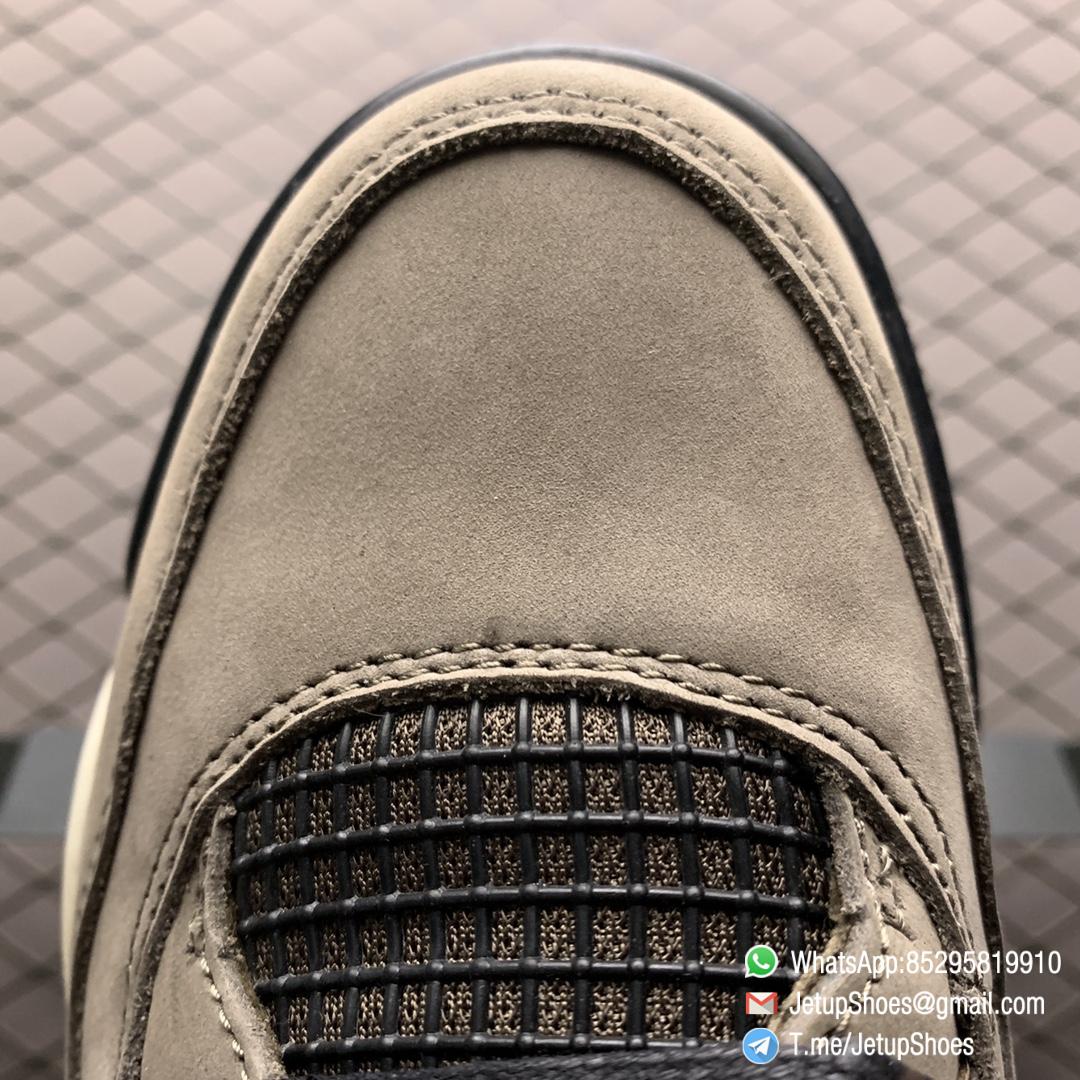 Replica Sneakers Travis Scott Olive x Air Jordan 4 Retro TS4 AJ4 Brown Suede Upper Cactus Jack Logo Right Heel Friends Family Limited Edition SKU AJ4 882335 08 Replica Sneakers Travis Scott Olive x Air Jordan 4 Retro TS4 AJ4 Brown Suede Upper Cactus Jack Logo Right Heel Friends Family Limited Edition SKU AJ4 882335 08