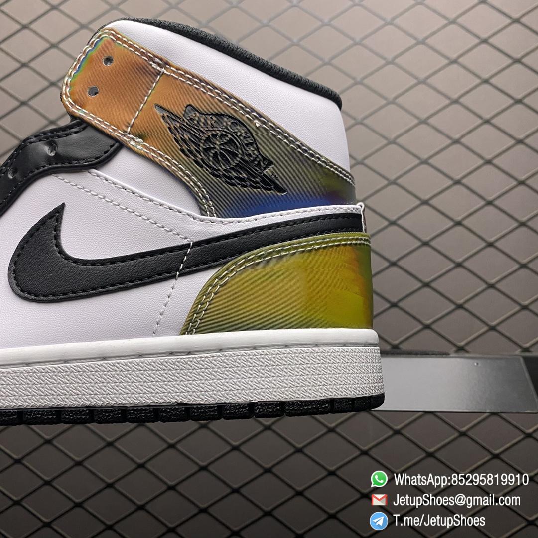 Top Quality Replica Air Jordan 1 Mid SE Heat Reactive Color Change Cultural Basketball Sneakers White Leather Upper Black Overlays SKU DM7802 100 04