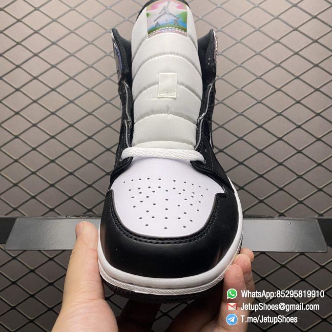Top Quality Replica Air Jordan 1 Mid SE Heat Reactive Color Change Cultural Basketball Sneakers White Leather Upper Black Overlays SKU DM7802 100 05