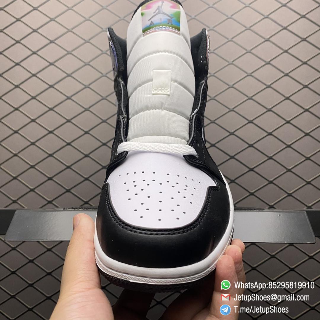 Top Quality Replica Air Jordan 1 Mid SE Heat Reactive Color Change Cultural Basketball Sneakers White Leather Upper Black Overlays SKU DM7802 100 05