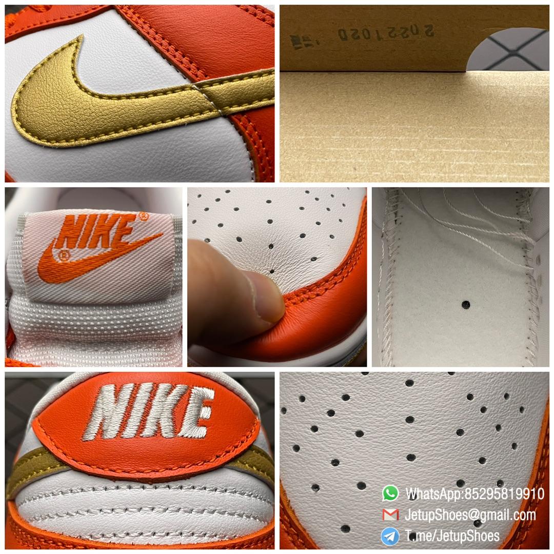 Best Replica Shoes Dunk Low Golden Orange SKU DQ4690 800 Super Clone Sneakers 09