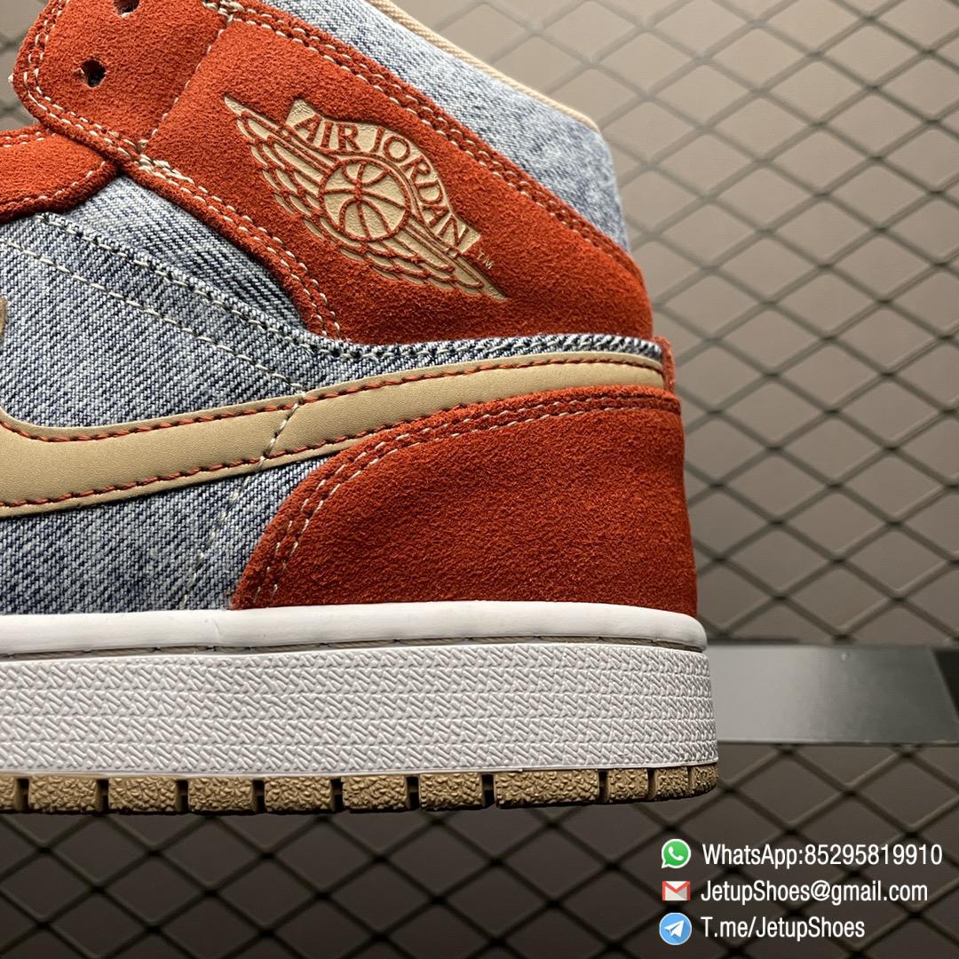 RepSneakers Air Jordan 1 Mid Denim Red Sneakers SKU DM4352 600 Best Rep SNKRS 04