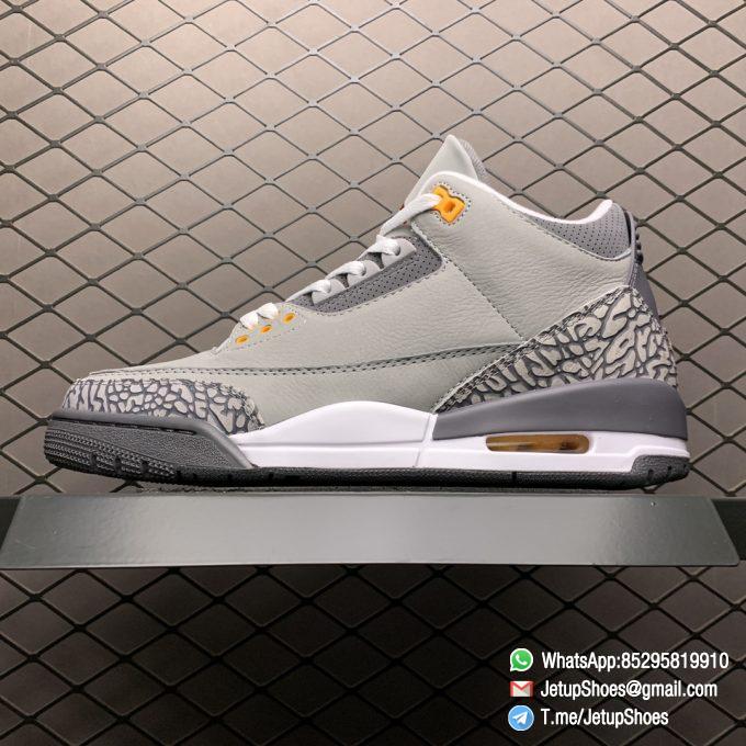 RepSneakers Air Jordan 3 Retro Cool Grey SKU CT8532 012 Grey Leather Upper Best Replica Sneakers 01