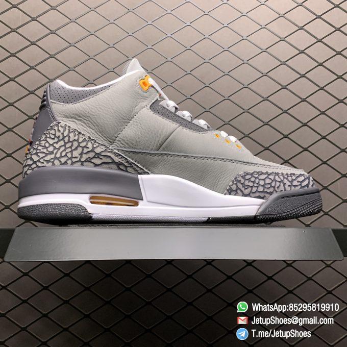 RepSneakers Air Jordan 3 Retro Cool Grey SKU CT8532 012 Grey Leather Upper Best Replica Sneakers 02