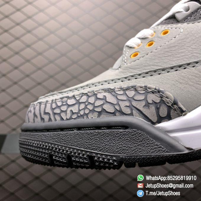 RepSneakers Air Jordan 3 Retro Cool Grey SKU CT8532 012 Grey Leather Upper Best Replica Sneakers 03