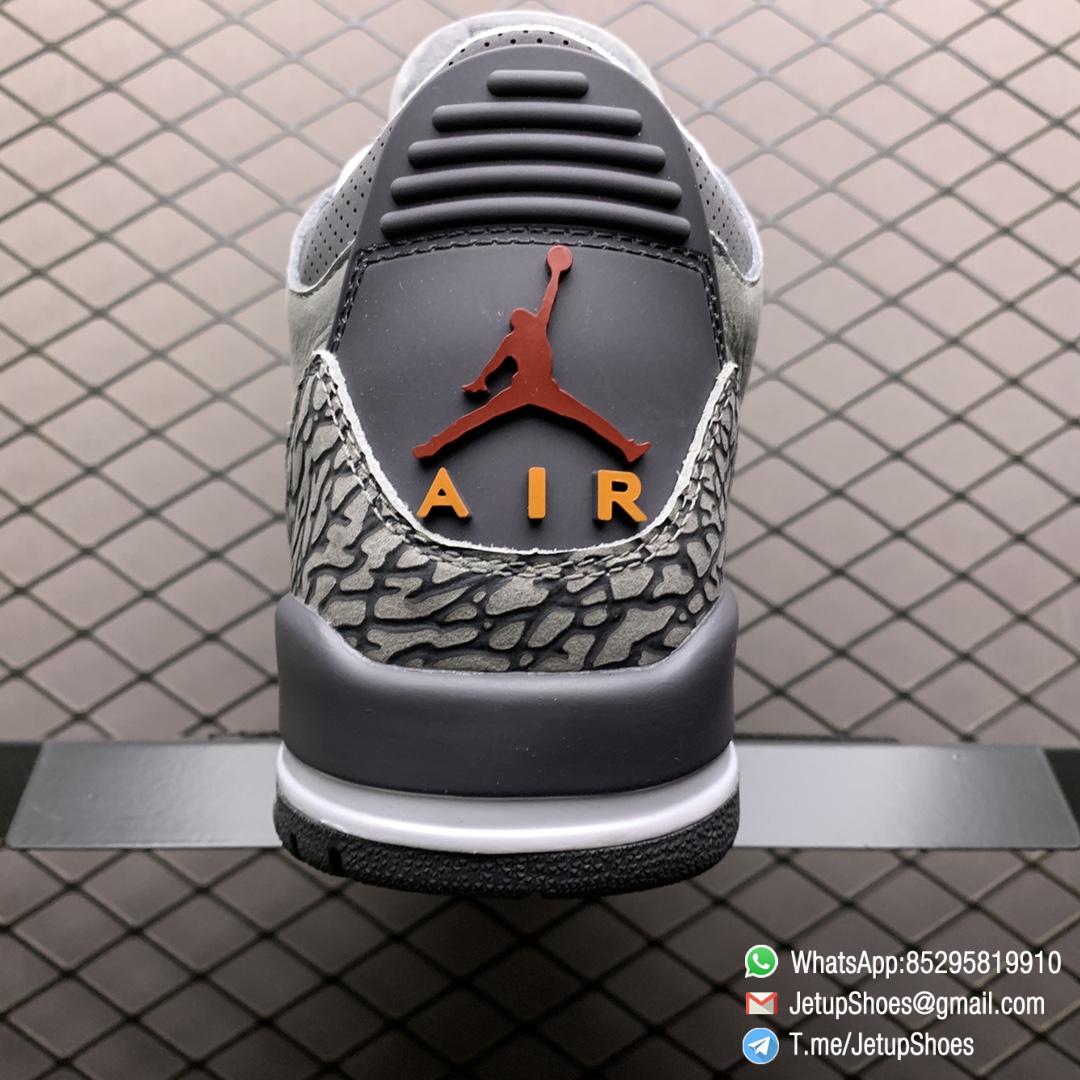 RepSneakers Air Jordan 3 Retro Cool Grey SKU CT8532 012 Grey Leather Upper Best Replica Sneakers 06