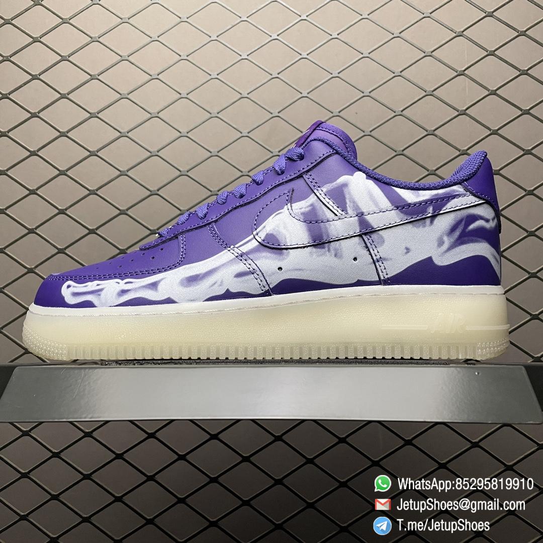 RepSneakers Air Force 1 Low ‘Purple Skeleton’ Sneaker SKU CU8067 500 ...