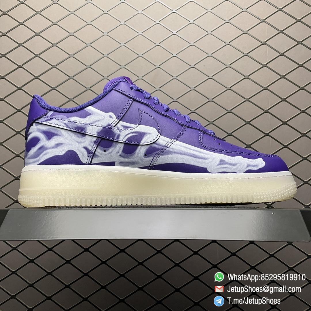 RepSneakers Nike Air Force 1 Low Purple Skeleton Sneaker SKU CU8067 500 Best Qulity Rep Sneakers 02