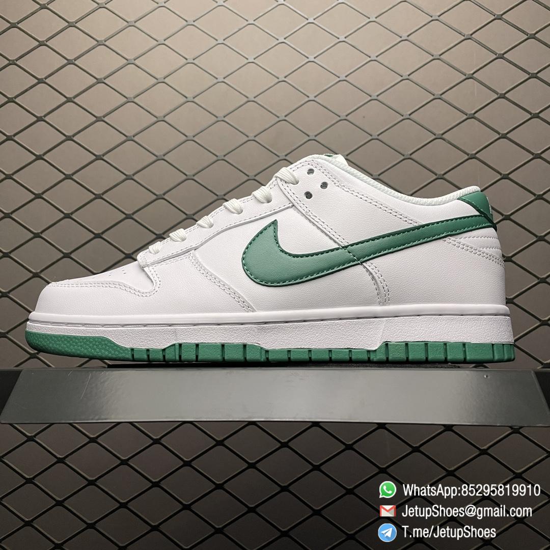 Repsneakers Nike Women Dunk Low White Lucky Green Sneaker SKU DD1503 112 Super Clone Shoes 01