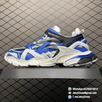 Balenciaga Track 2 Open Sneaker White Blue SKU 568614 W3AE2 4191 Top Quality Replica Snkrs 01