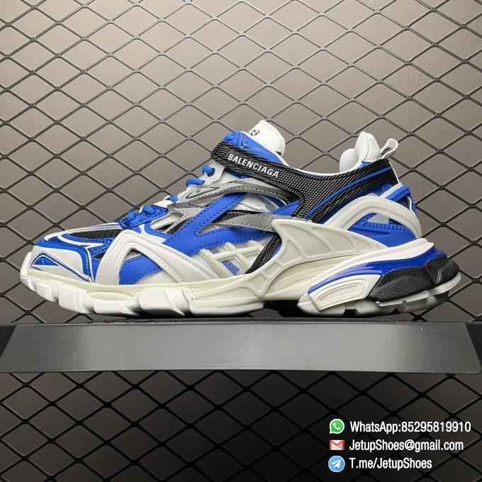 Balenciaga Track 2 Open Sneaker White Blue SKU 568614 W3AE2 4191 Top Quality Replica Snkrs 01