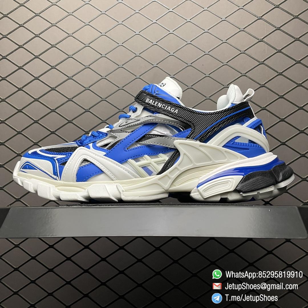 Balenciaga Track 2 Open Sneaker White Blue SKU 568614 W3AE2 4191 Top Quality Replica Snkrs 01