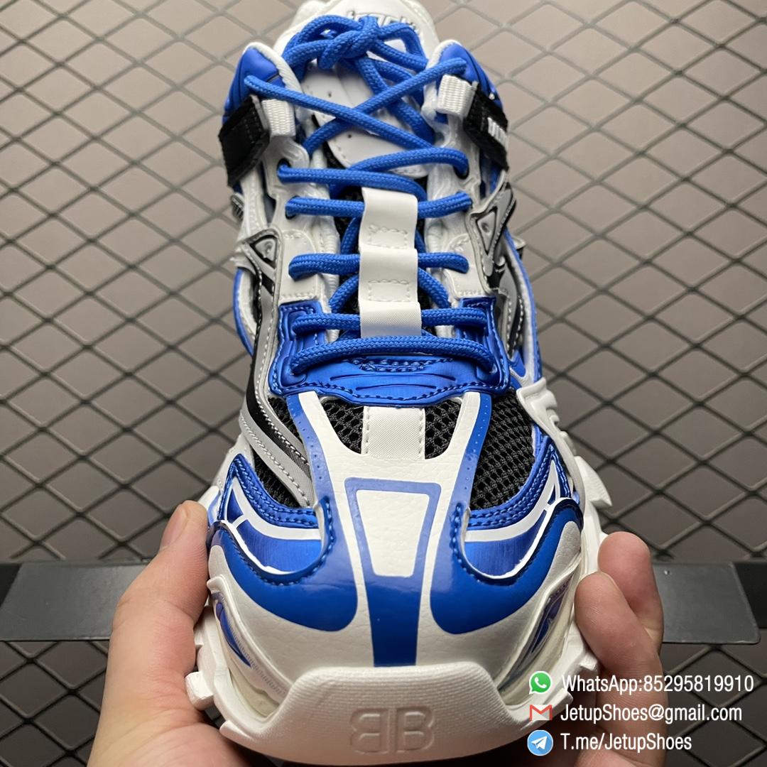 Balenciaga Track 2 Open Sneaker White Blue SKU 568614 W3AE2 4191 Top Quality Replica Snkrs 05