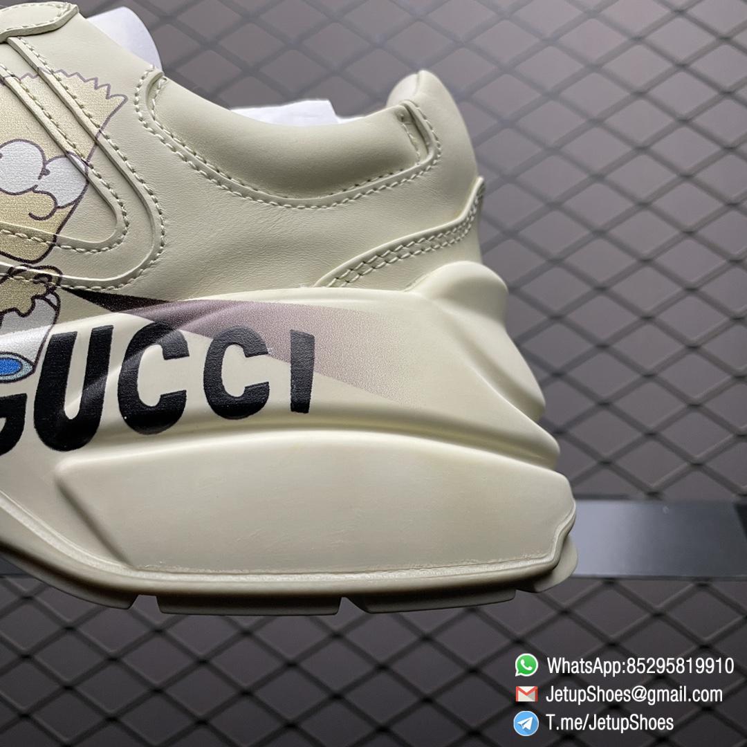 Best RepSneakers The Simpson x Gucci Rhyton Sneakers with Simpson and Gucci prints NFC Function Top Quality Luxury Shoes 04