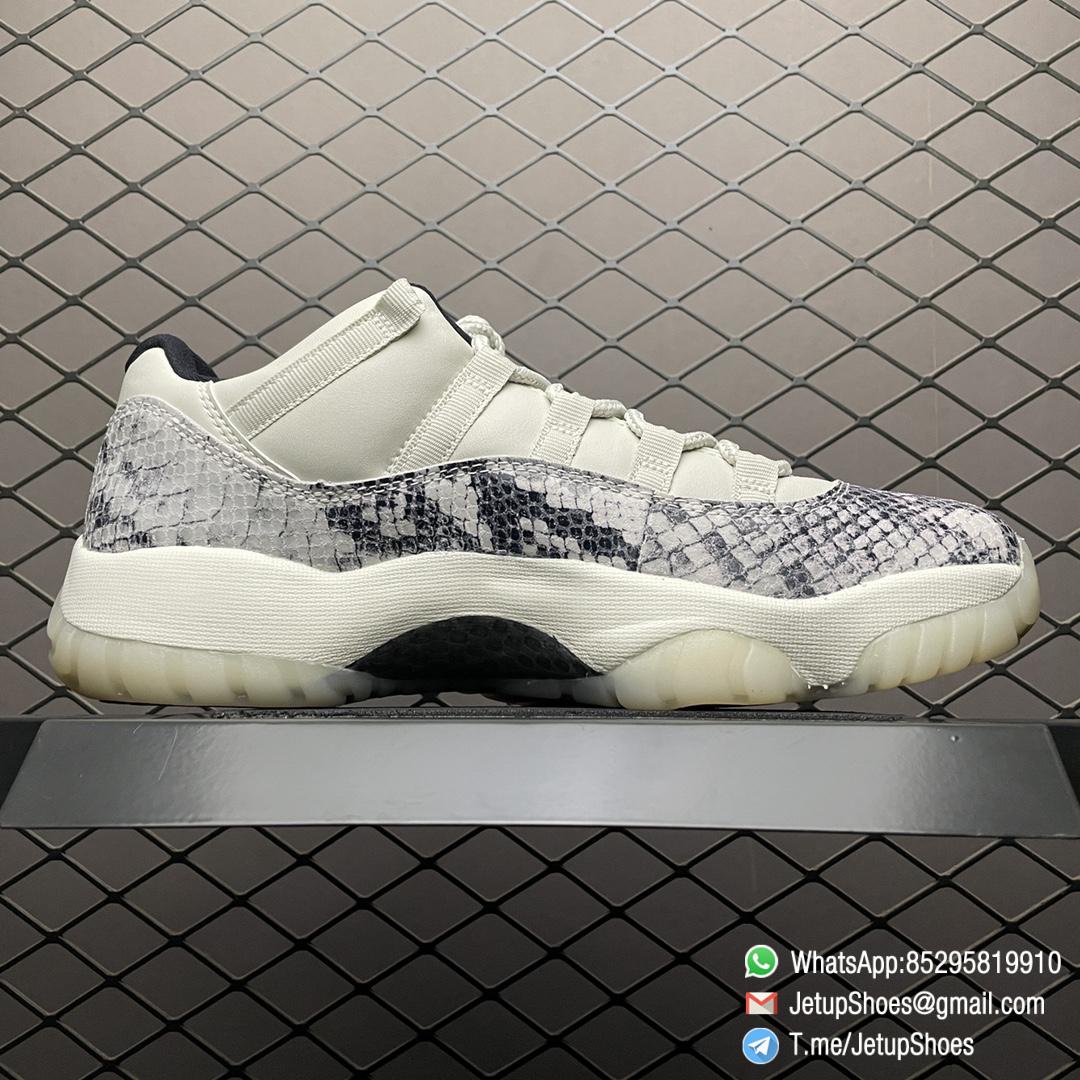 Best Replica Air Jordan 11 Retro Low Light Bone Snakeskin Sneakers SKU CD6846 002 Top Quality SNKRS 02