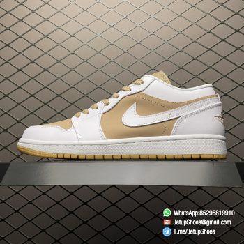 Best Repsneakers Air Jordan 1 Low Hemp White SKU DN6999 100 Top Quality Rep Sneakers 01
