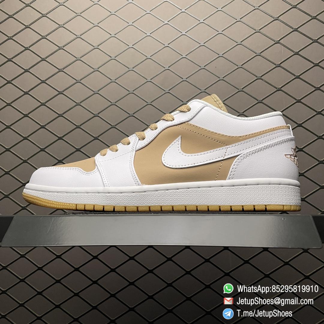 Best Repsneakers Air Jordan 1 Low Hemp White SKU DN6999 100 Top Quality Rep Sneakers 01